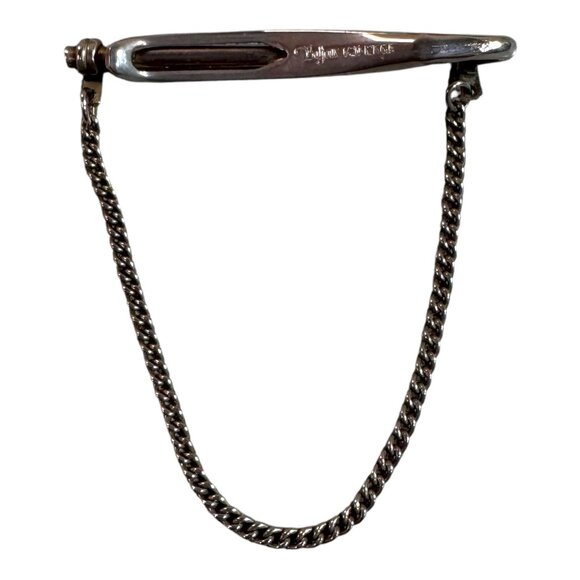 Vintage Balfour 1/20 12K Gold Filled GF Tie Bar Clip Chain Dad Fathers Day Gift - Picture 3 of 6